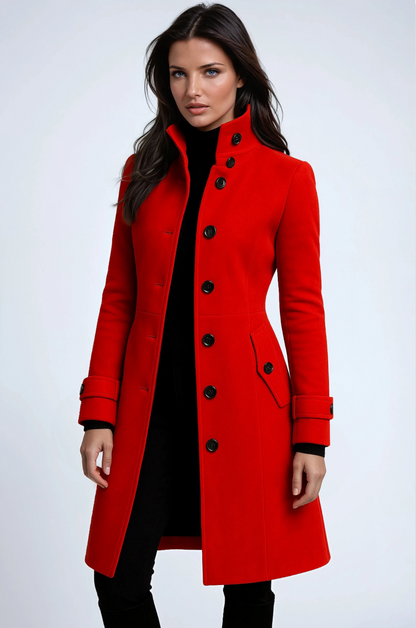 Warm Women's Long Trench Winter Coat