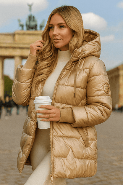 Warm Black parka Coat