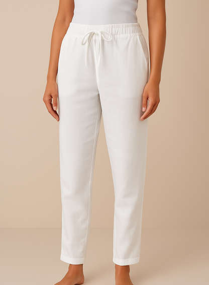 Relaxed Fit Linen Pants for Any Event - Olytrend