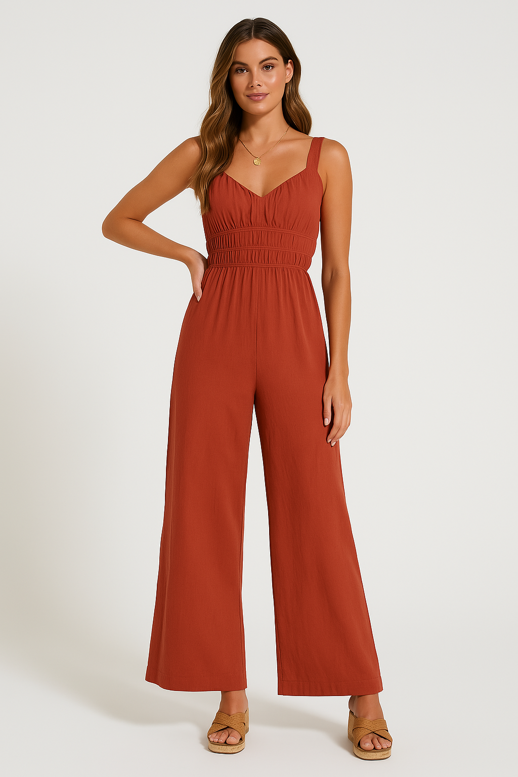 Relaxed Fit Women's Cotton Jumpsuit - Nocini