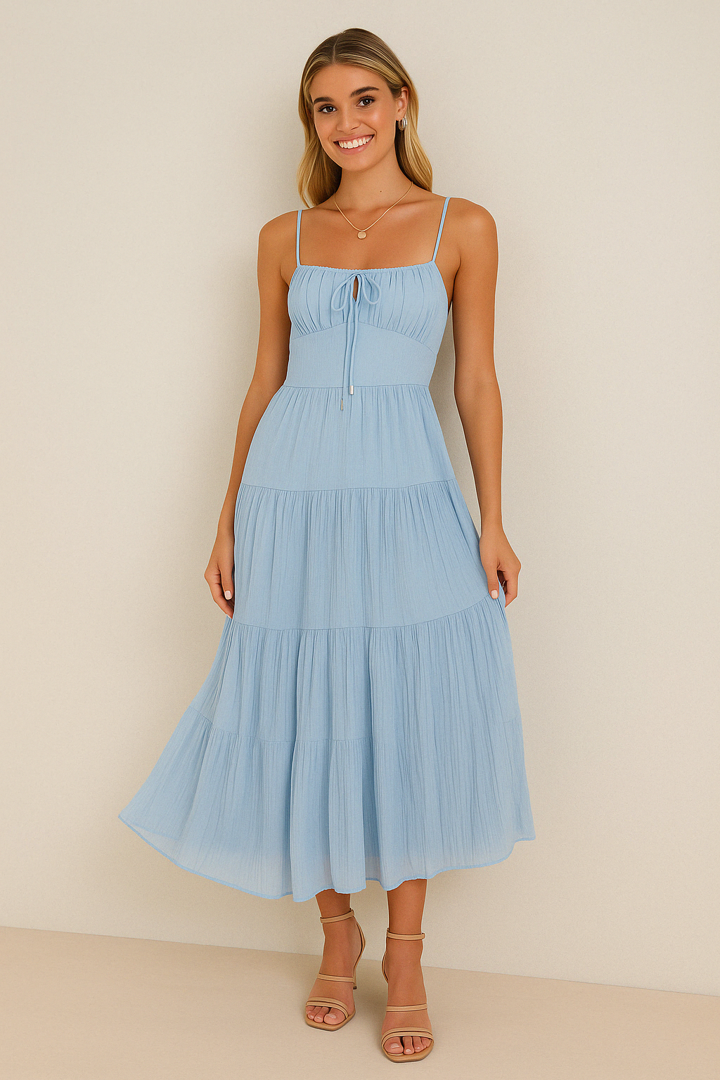 Chic Sleeveless A-Line Dress for Women - Nocini