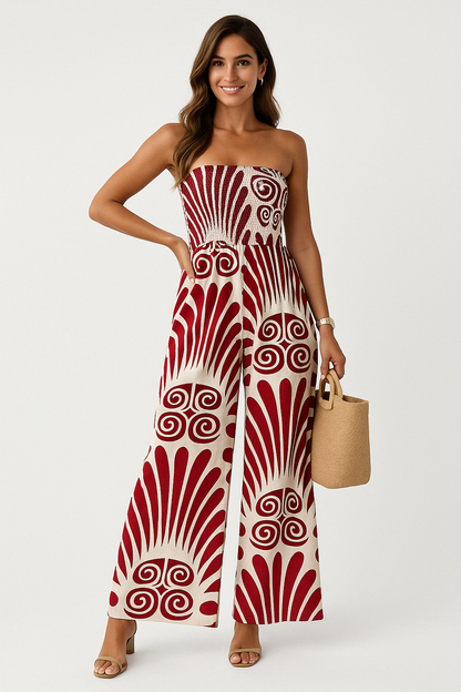Women's Wide Leg Jumpsuit Off Shoulder Comfortable Design - Nocini