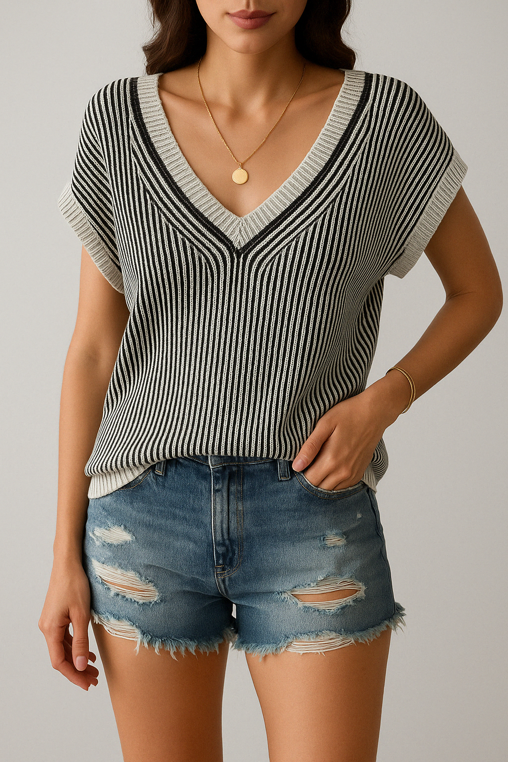 Casual Open Front Vest for Women - Nocini