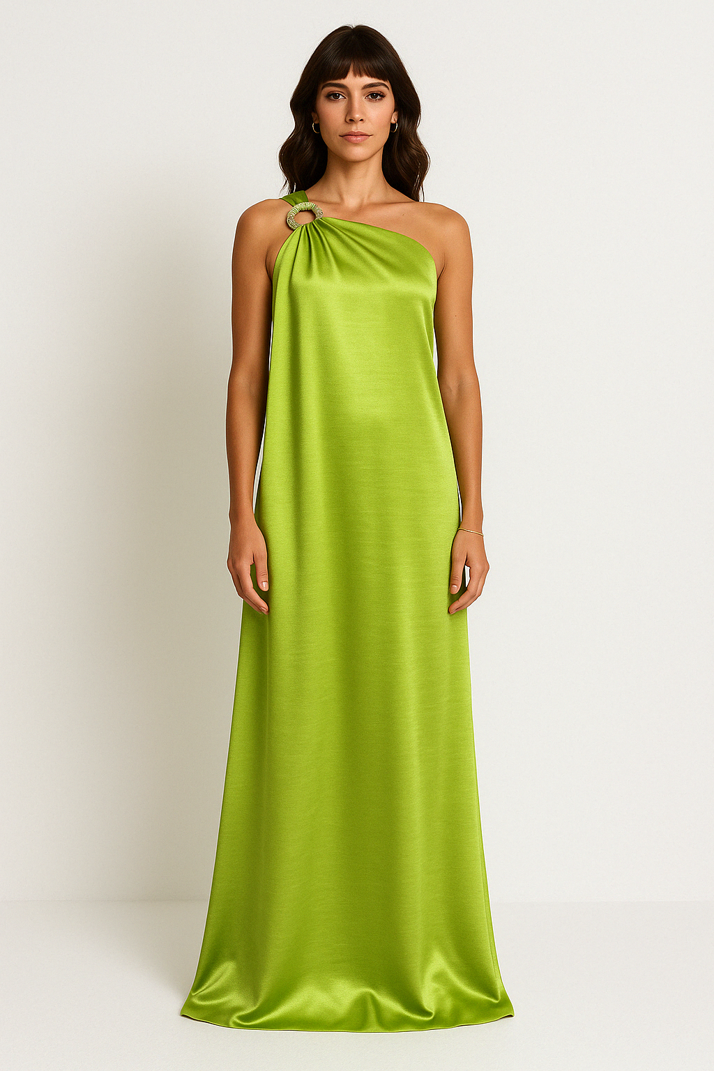 Elegant One Shoulder Women's Evening Gown