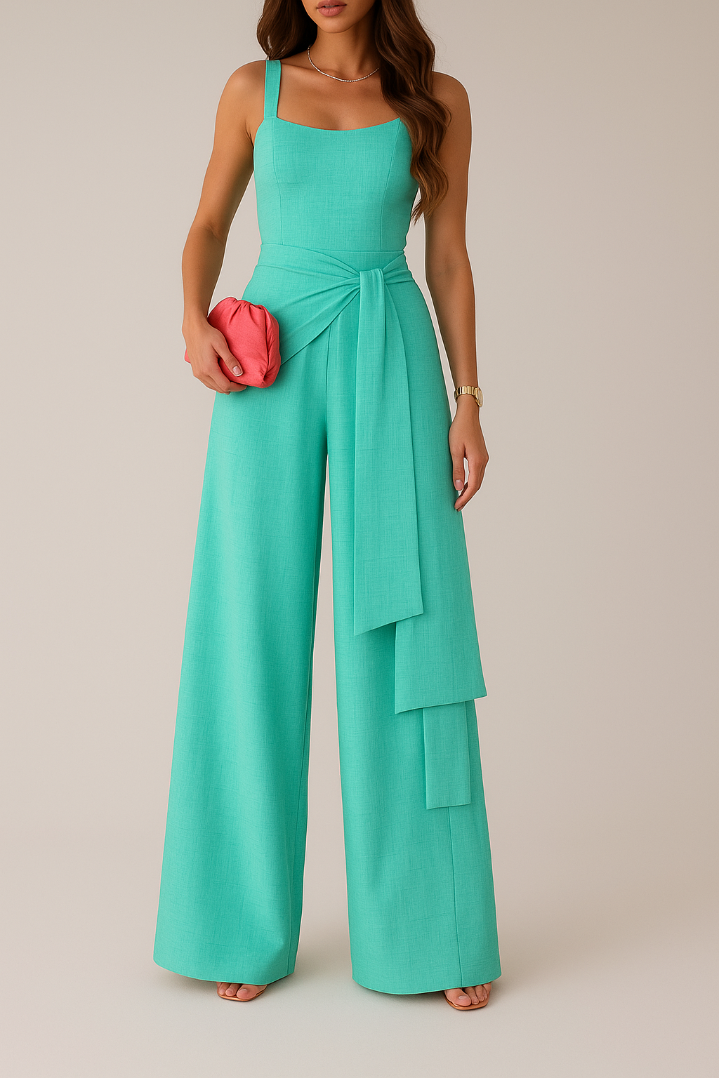 Elegant Sleeveless Wide Leg Jumpsuit for Women