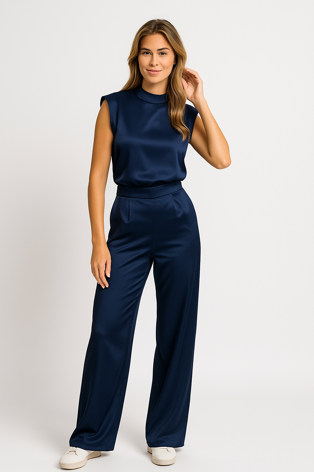 Chic Sleeveless Women's Jumpsuit with Wide Legs