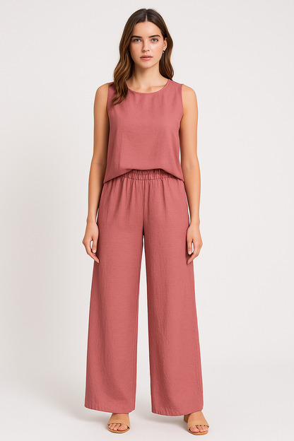 Loose Fit High Waisted Women's Trousers