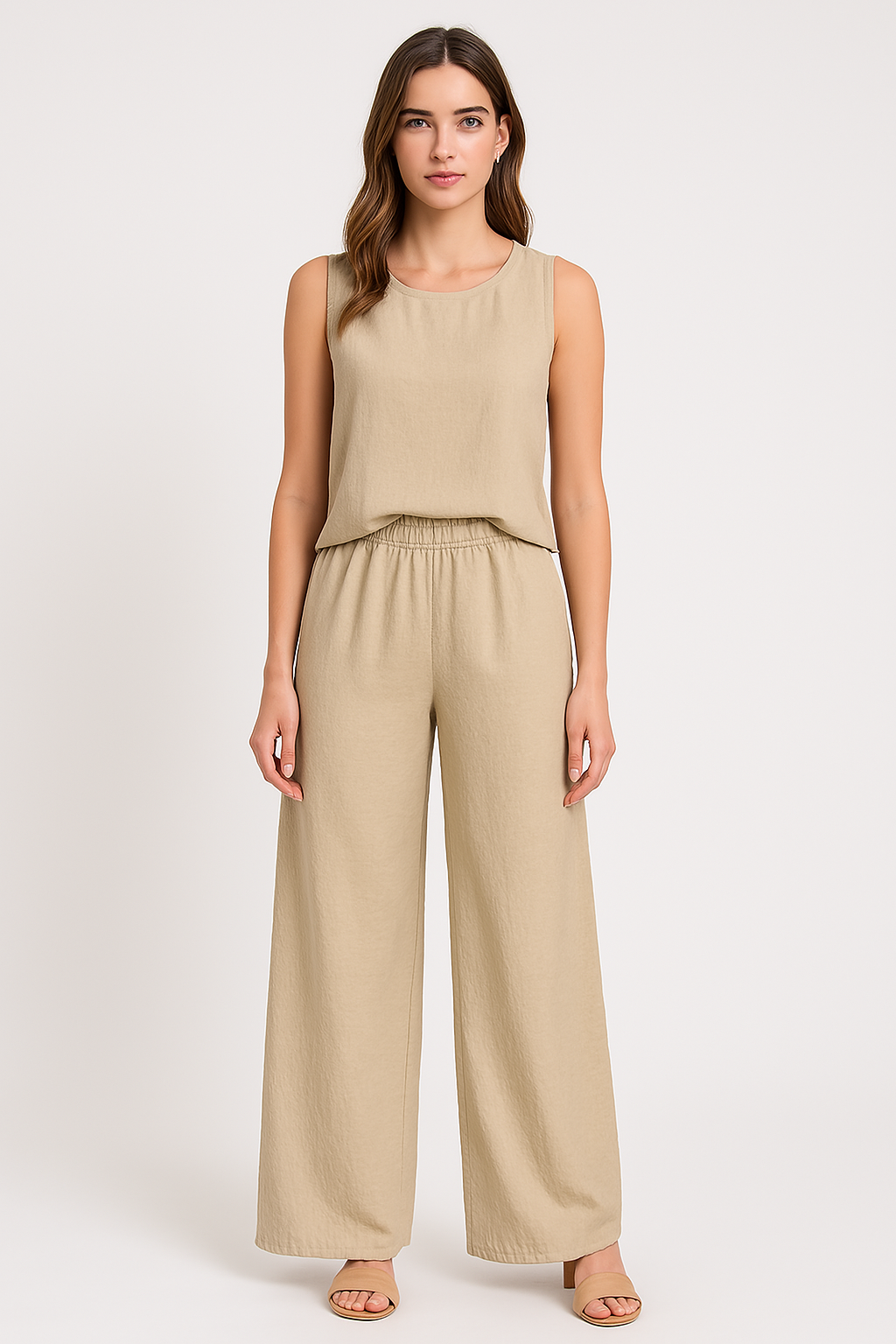 Loose Fit High Waisted Women's Trousers