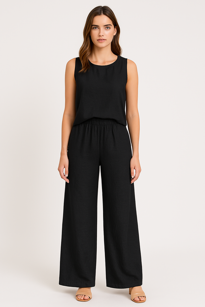 Loose Fit High Waisted Women's Trousers