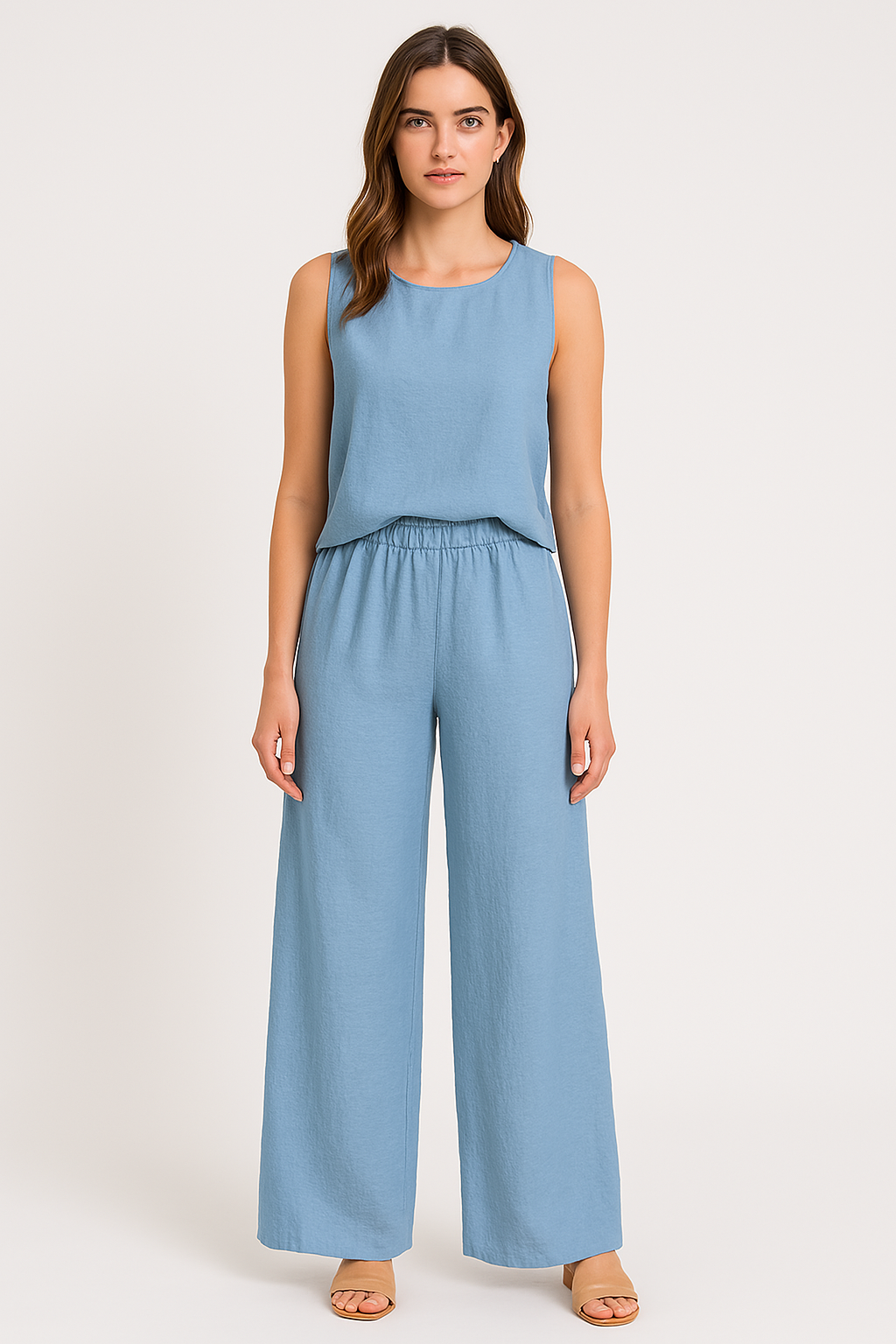 Loose Fit High Waisted Women's Trousers