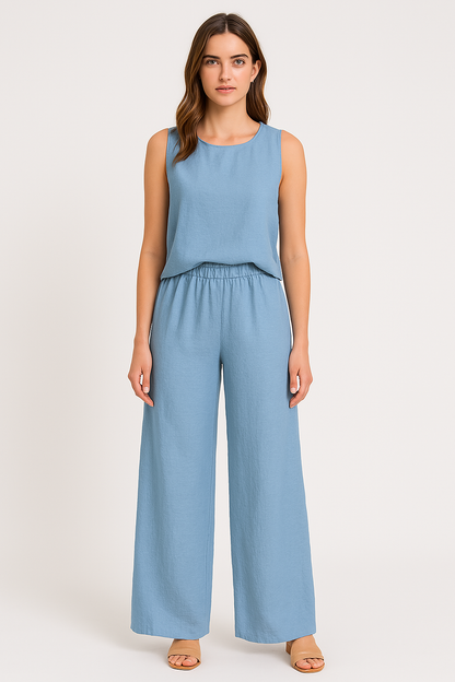 Loose Fit High Waisted Women's Trousers