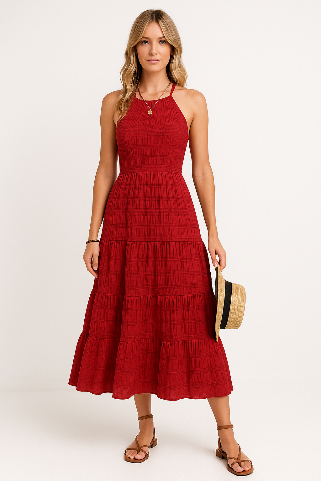 Flowy Long Maxi Dress for Women - Nocini