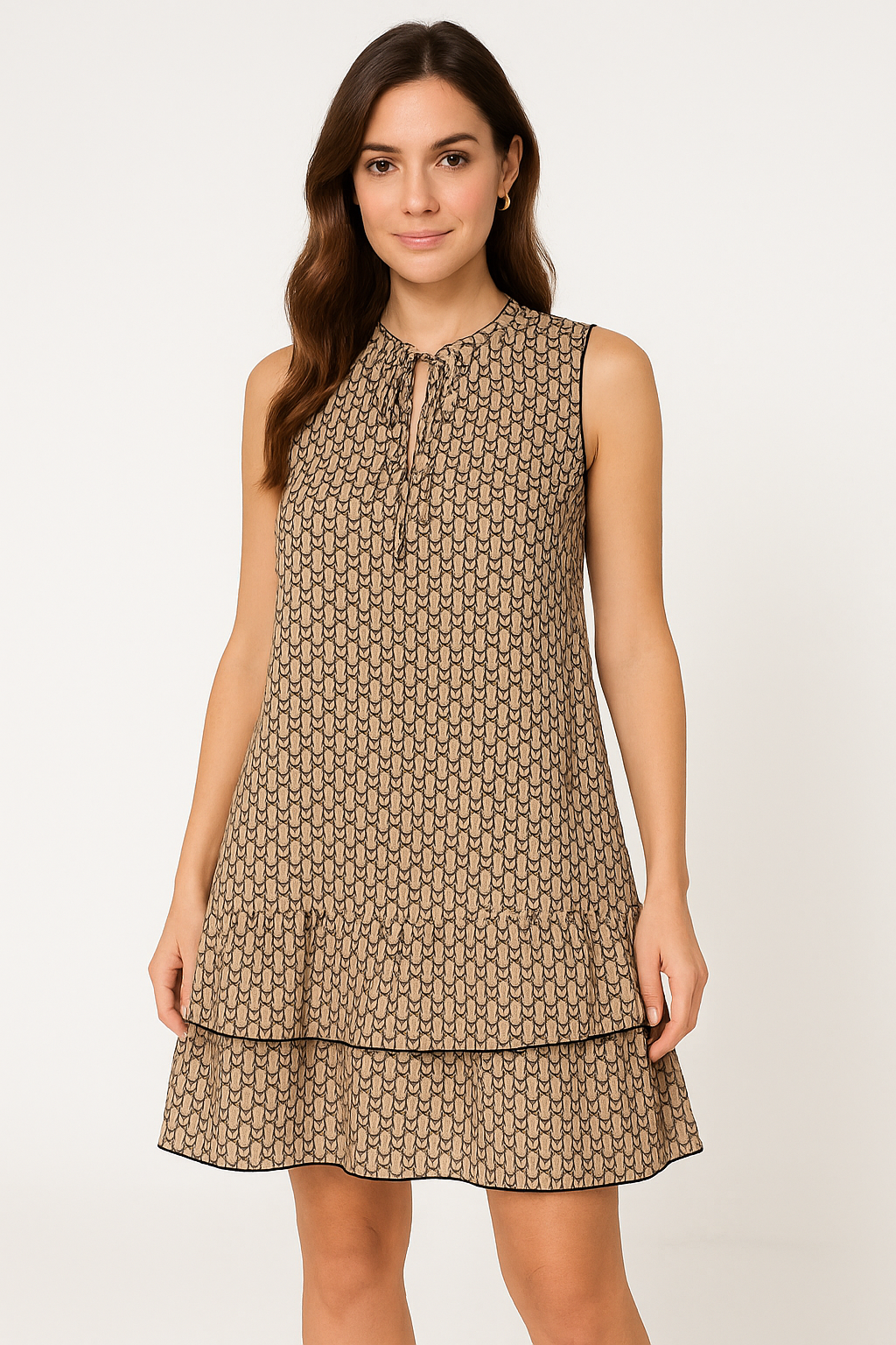Comfortable Summer Dress with Ruffles and Loose Fit - Nocini