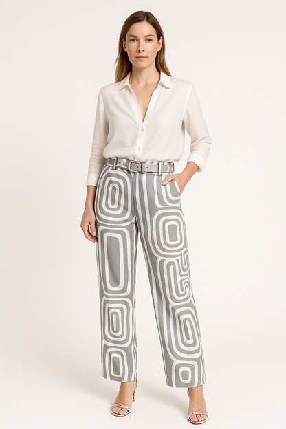 Relaxed Fit Cotton Women's Long Sleeve Shirt