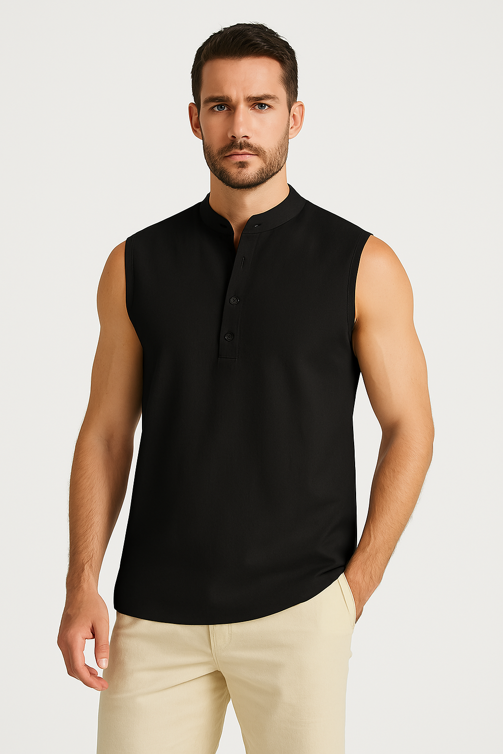 Casual Men's Sleeveless Cotton Vest