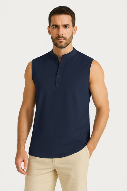 Casual Men's Sleeveless Cotton Vest - Nocini