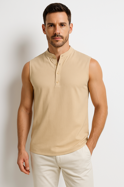 Casual Men's Sleeveless Cotton Vest