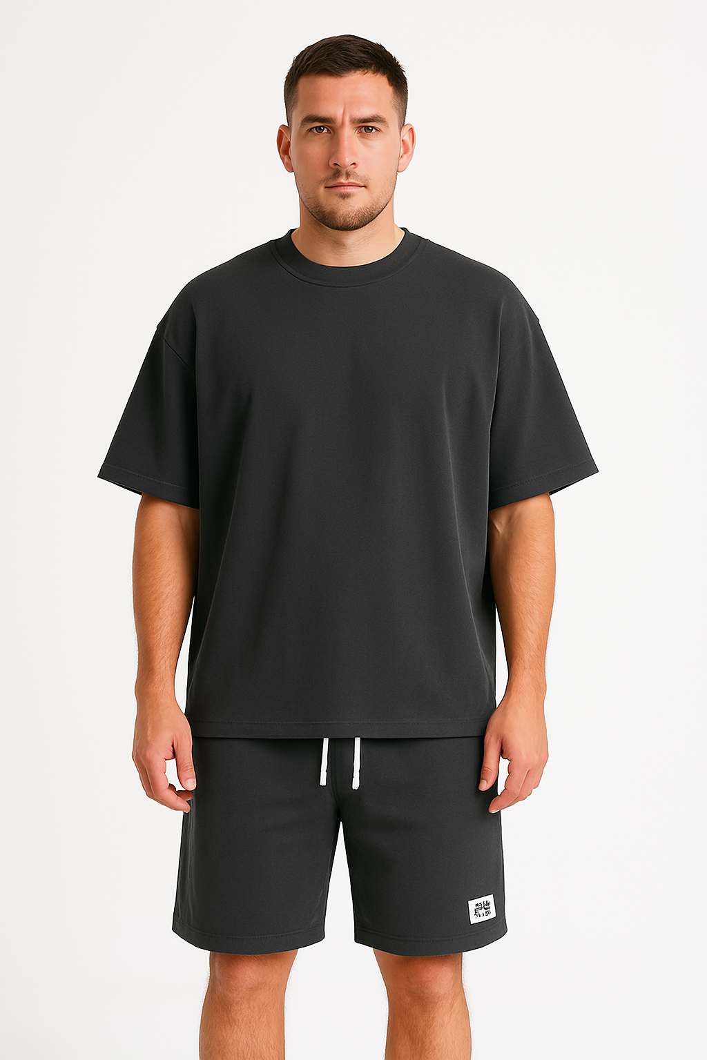 Comfortable Sports Set - Loose Fit - Casual Tee & Shorts