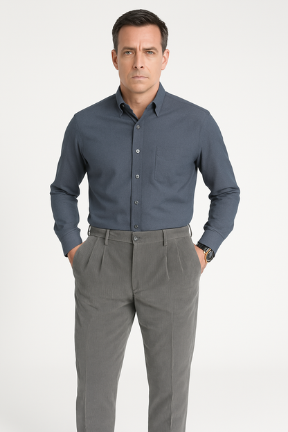 Slim Fit Corduroy Pants for Men