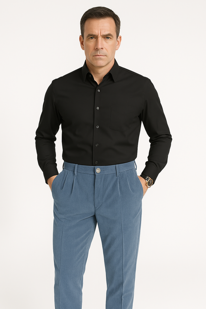 Slim Fit Corduroy Pants for Men