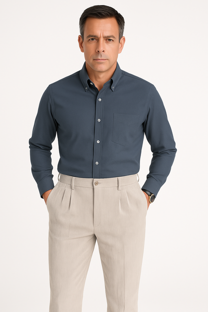 Slim Fit Corduroy Pants for Men