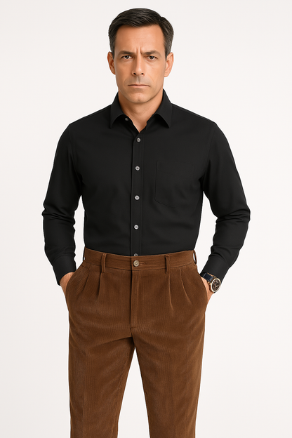 Slim Fit Corduroy Pants for Men
