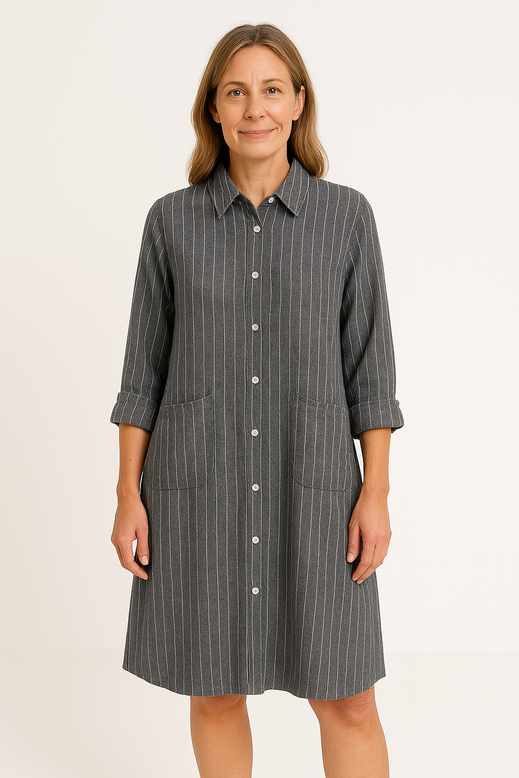 Casual Striped Cotton Blouse for Women - Nocini