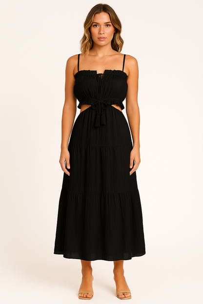 Elegant Mid Length Summer Dress