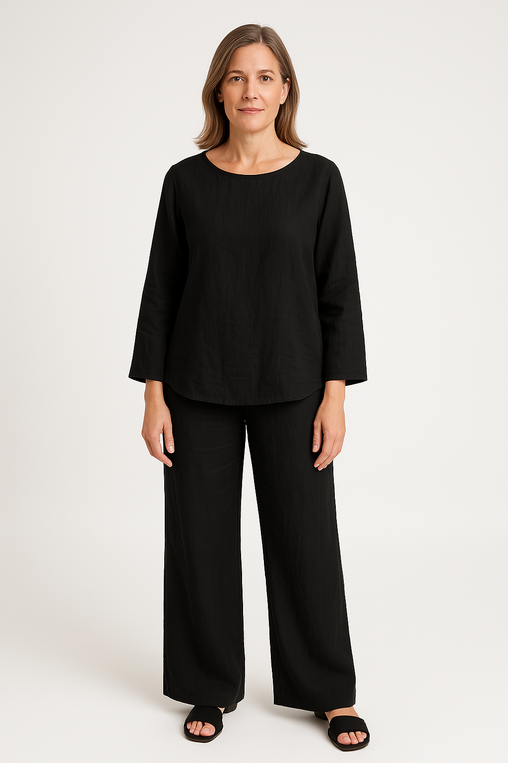 Ladies Casual Linen Lounge Set