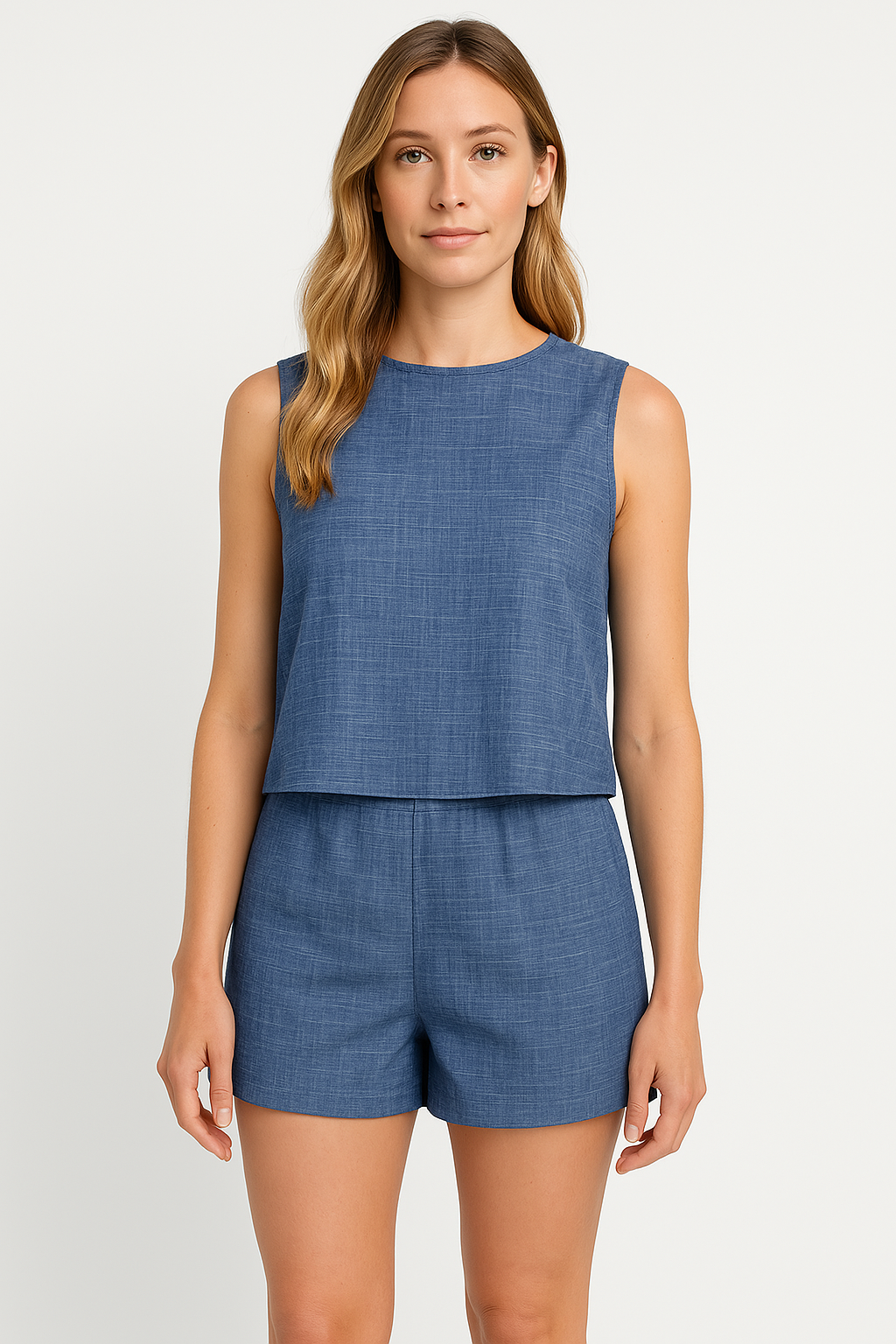 Women's Casual Lounge Set Top and Shorts - Nocini