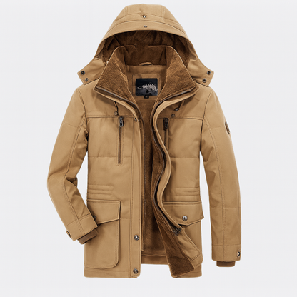 Men's Insulated Waterproof Windproof Parka Coat
