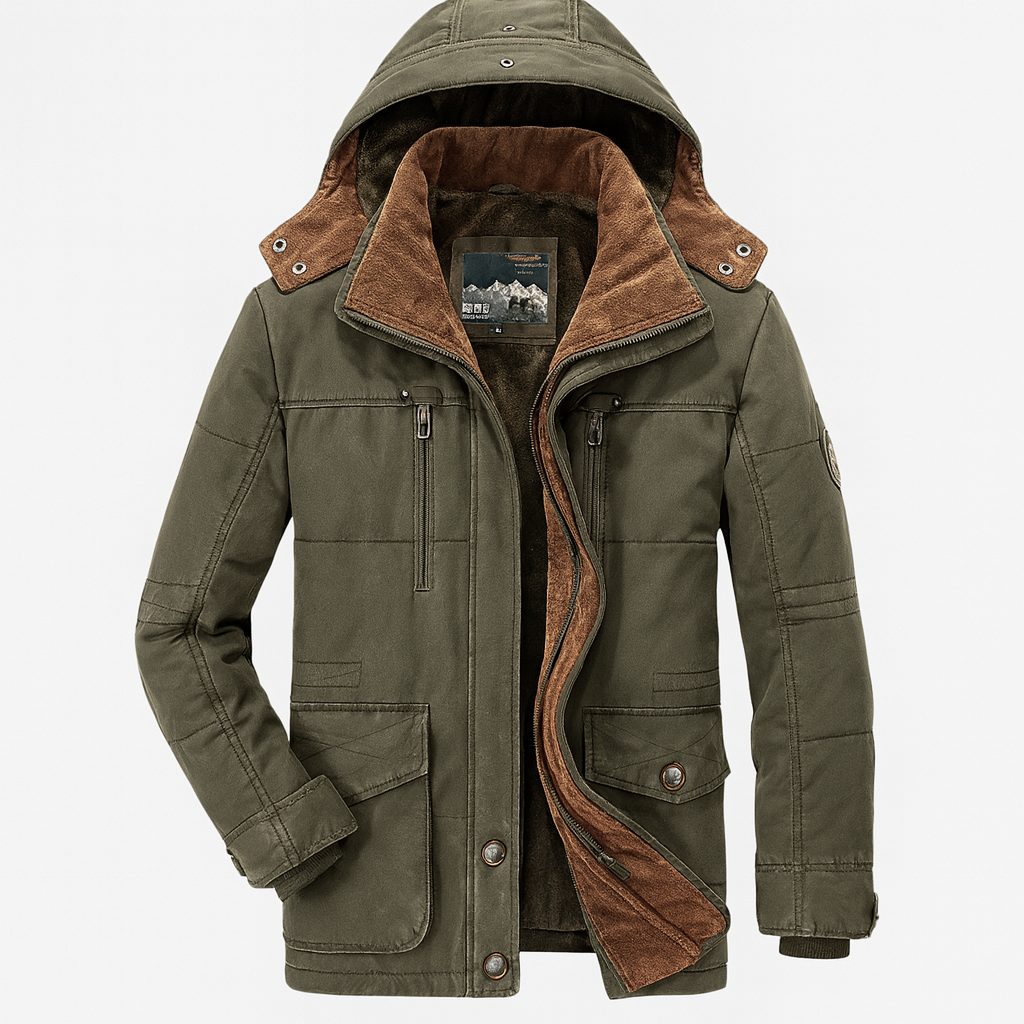 Men's Insulated Waterproof Windproof Parka Coat - Olytrend