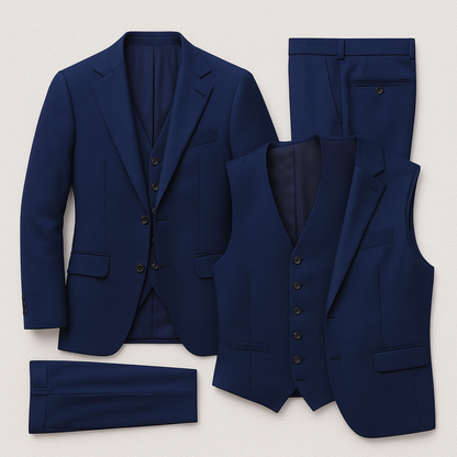 Classic 3 Piece Men's Business Suit Set - Nocini