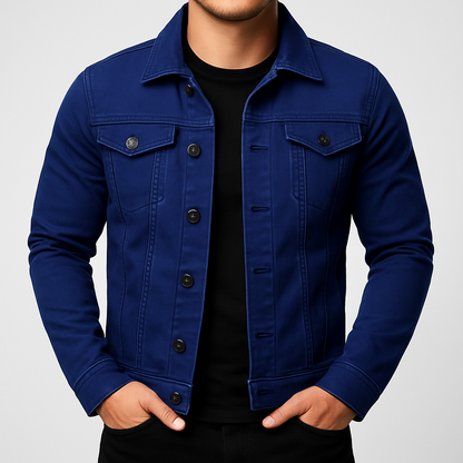 Classic Blue Straight Fit Jeans Jacket