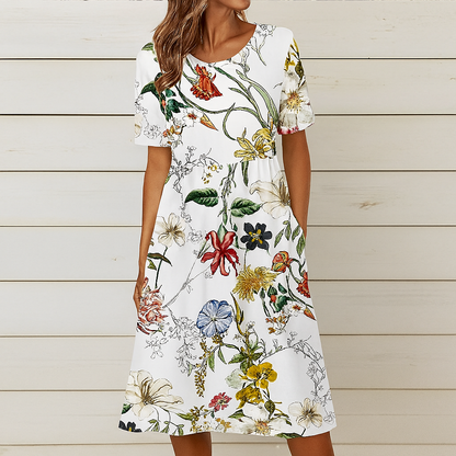 Bright Floral Casual Sundress