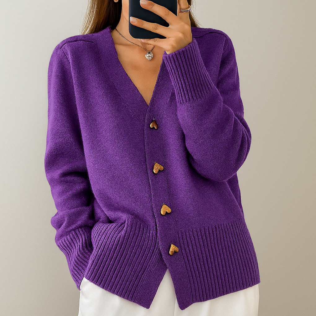 Soft V Neck Winter Sweater Cardigan