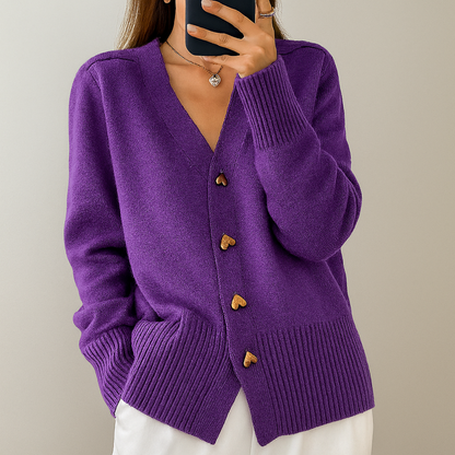 Soft V Neck Winter Sweater Cardigan