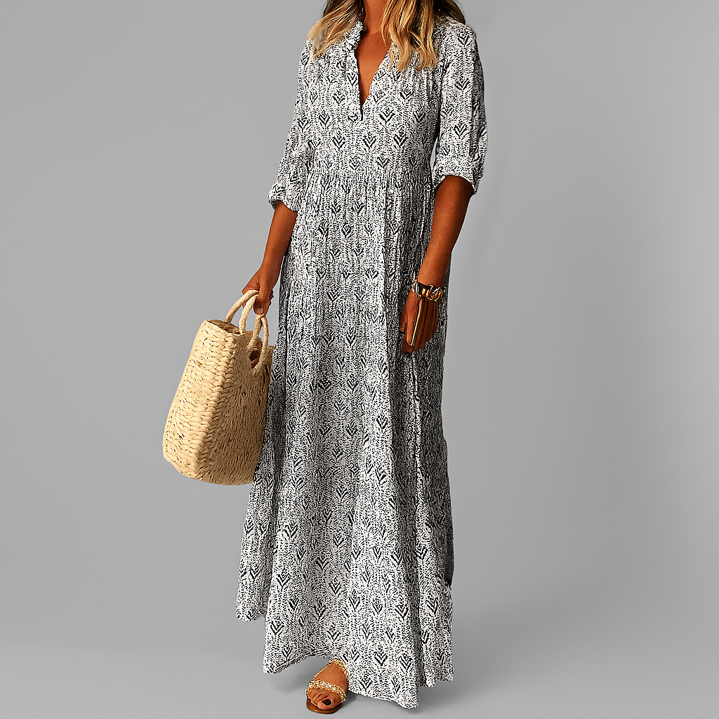 Classic Floral Summer Maxi Dress