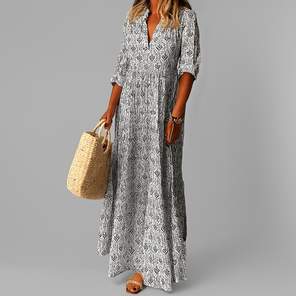Classic Floral Summer Maxi Dress