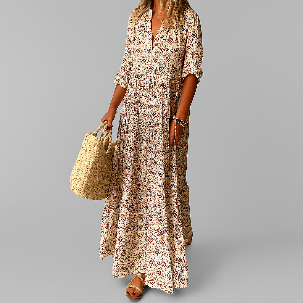 Classic Floral Summer Maxi Dress