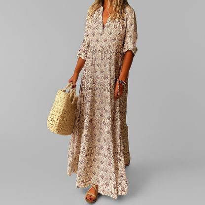 Classic Floral Summer Maxi Dress