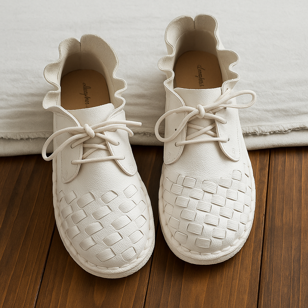 Vintage Boho Chic Handmade Leather Flat Shoes
