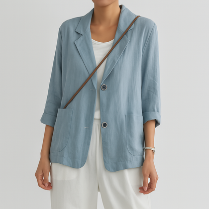 Comfortable Casual Cotton Blazer