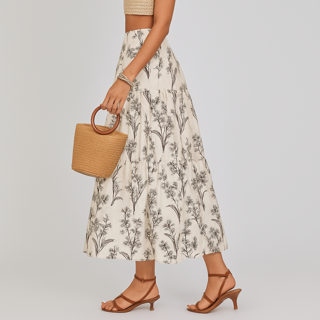 Knee Length Casual Skirt