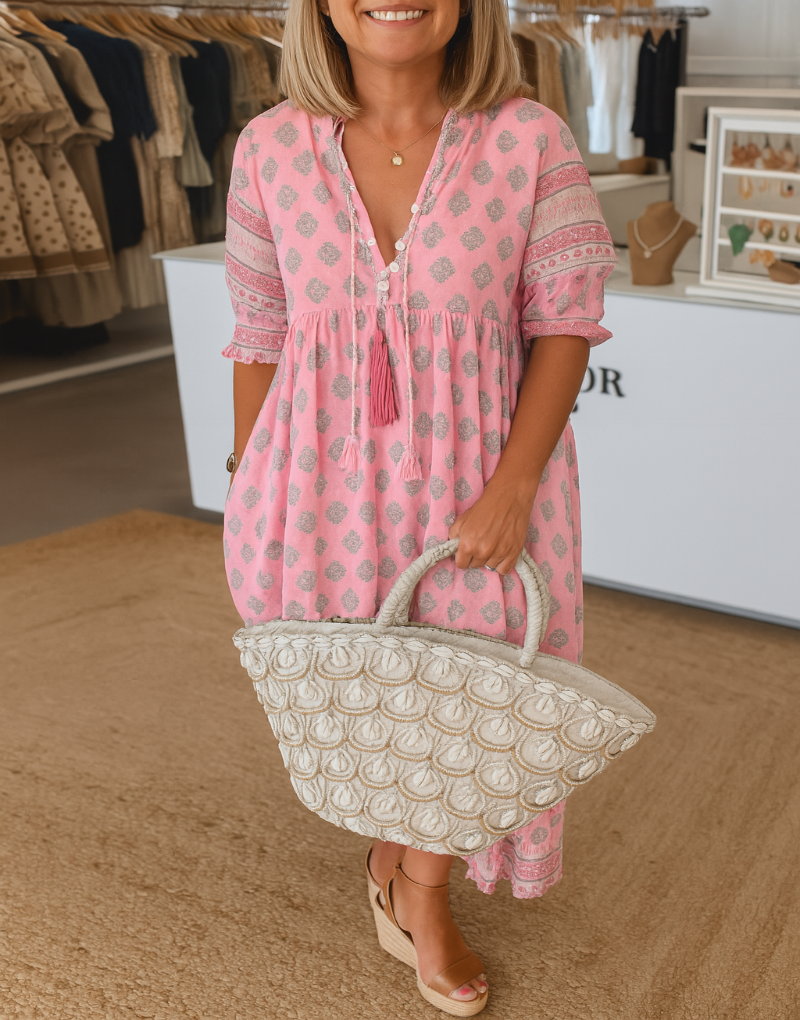 Flowy Bell Sleeve Summer Dress