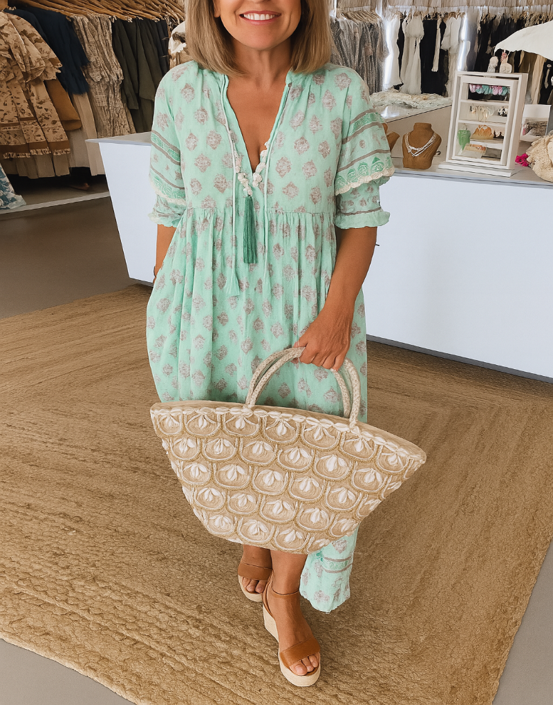 Flowy Bell Sleeve Summer Dress