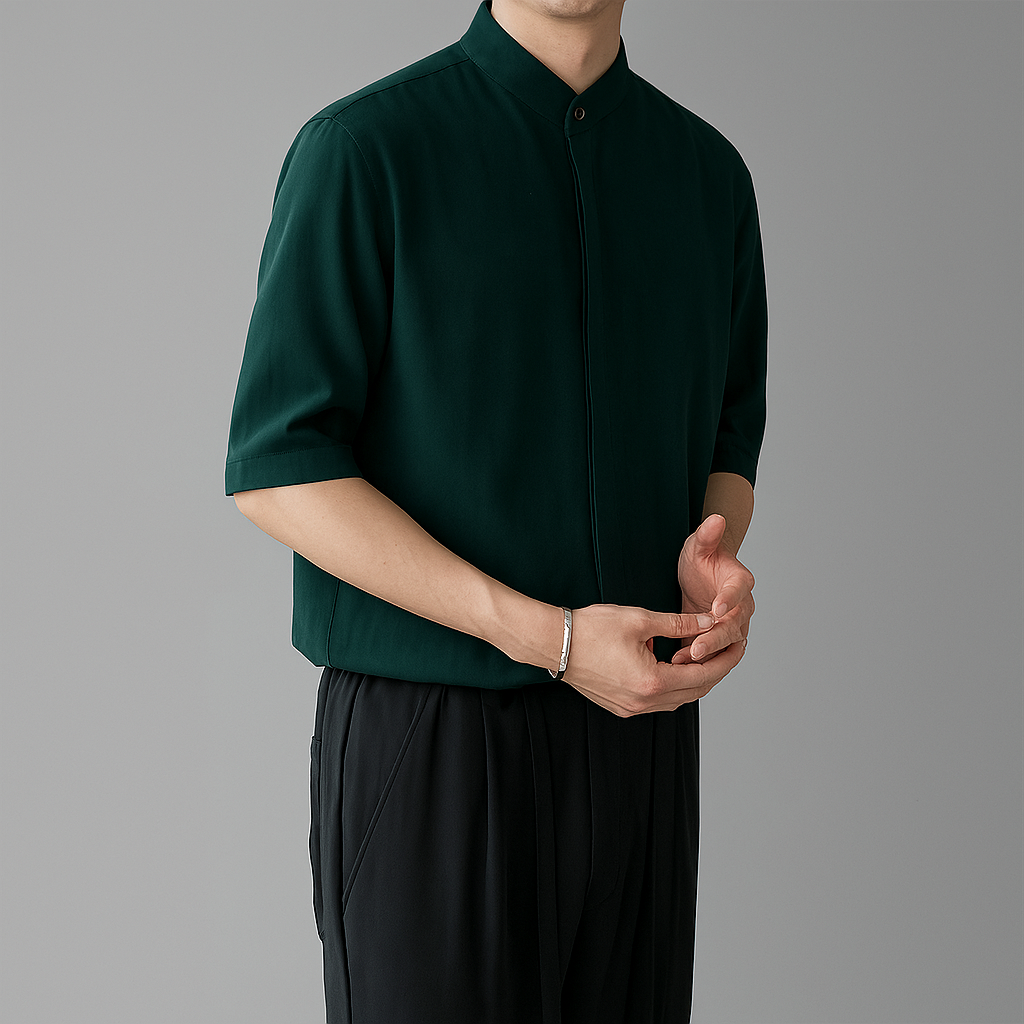 Classic Fit Button Down Dress Shirt - Olytrend