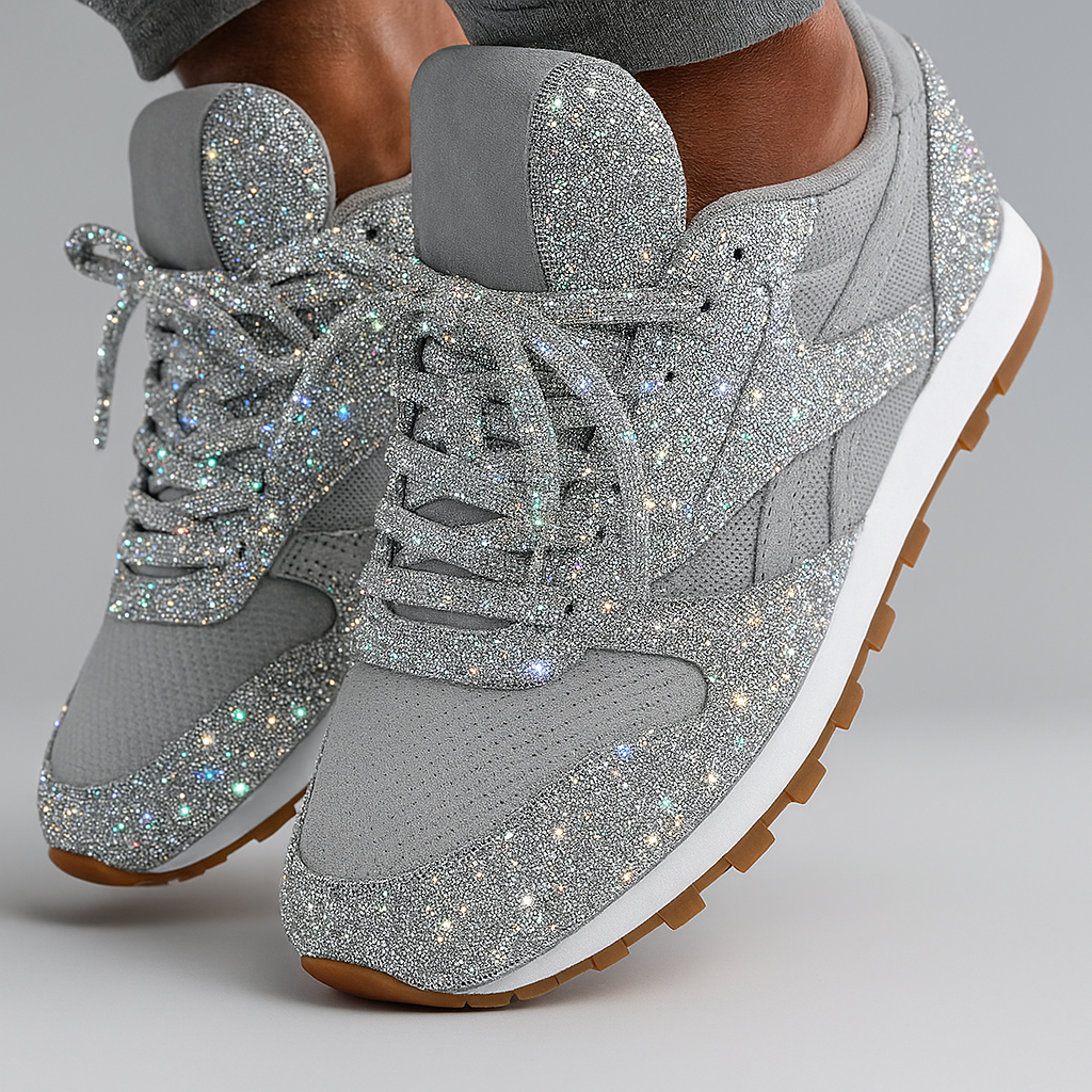 Sparkly Thick Sole Women's Sneakers