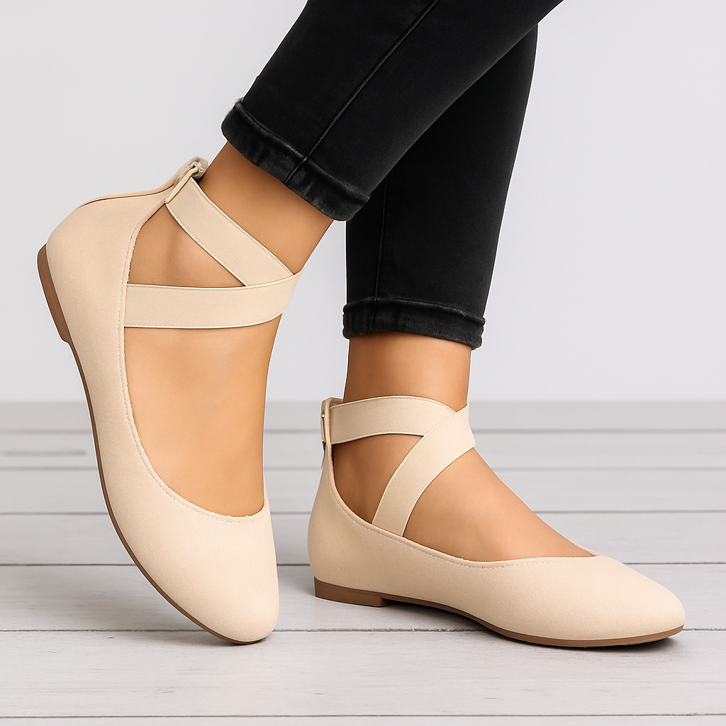 Soft Leather Stretch Ballet Shoes