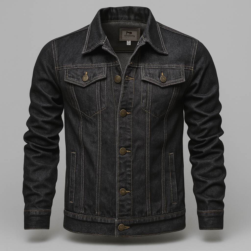 Classic Blue Jeans Jacket for Guys - Olytrend